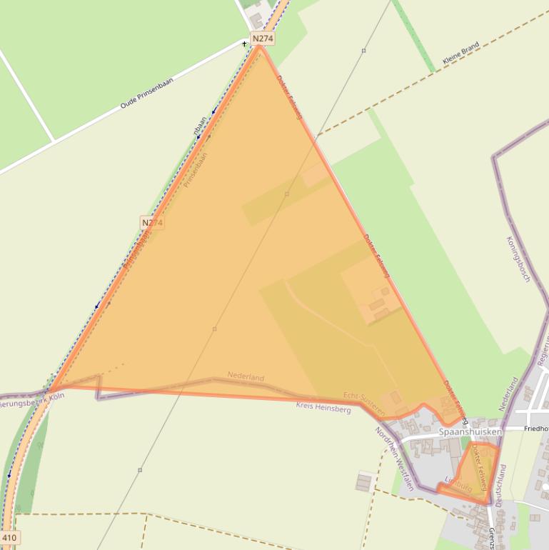 Kaart van postcodegebied 6104RP.