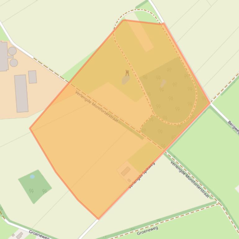 Kaart van postcodegebied 6105AG.
