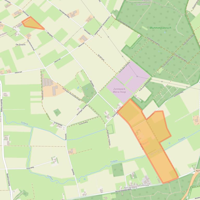 Kaart van postcodegebied 6105AM.