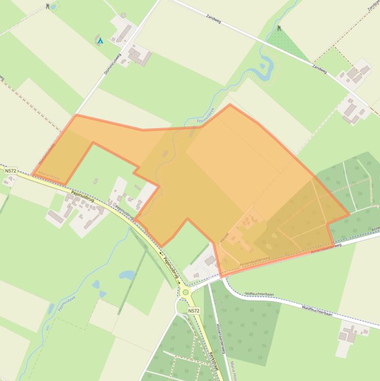 Kaart van postcodegebied 6105BG.