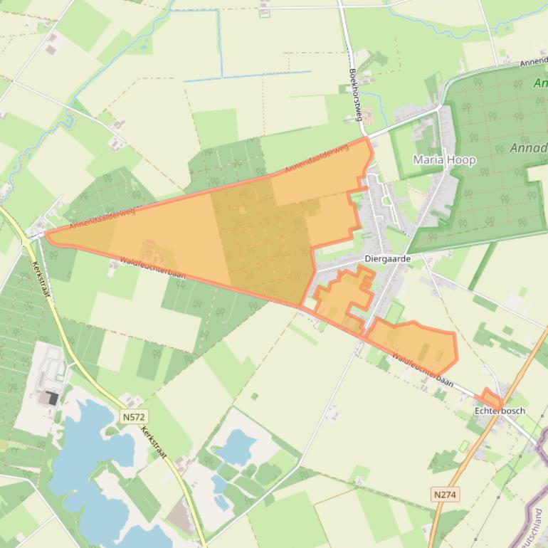 Kaart van postcodegebied 6105BK.