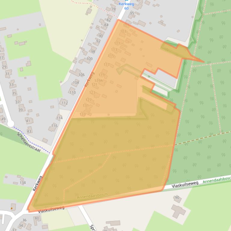 Kaart van postcodegebied 6105CE.