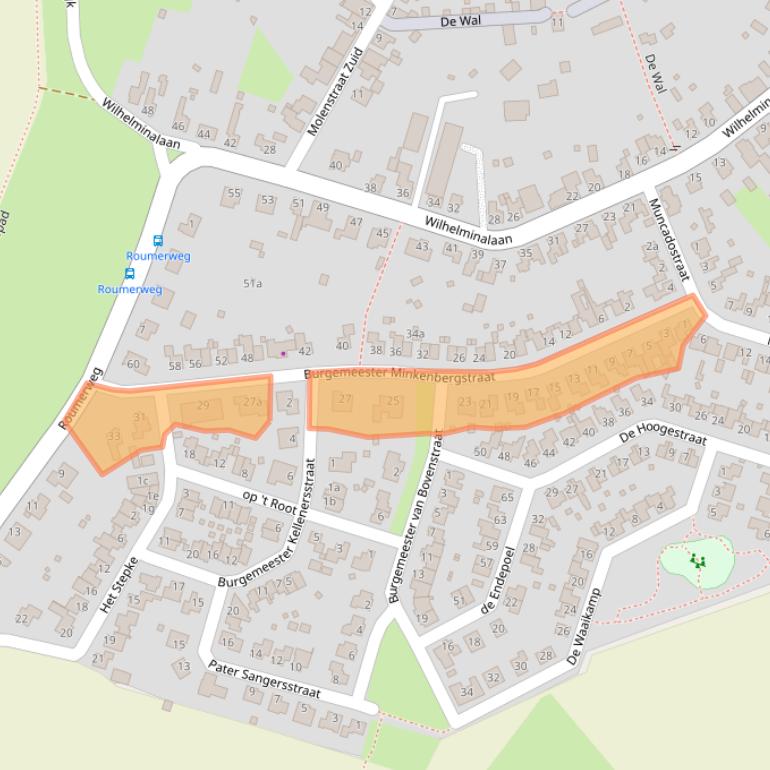 Kaart van postcodegebied 6107AD.