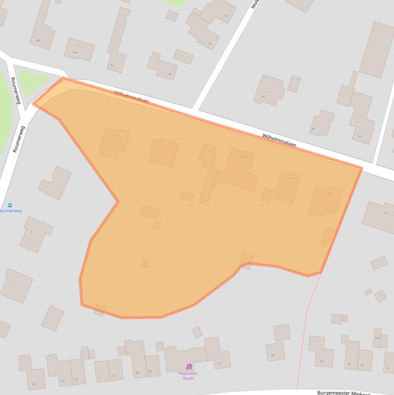 Kaart van postcodegebied 6107AJ.