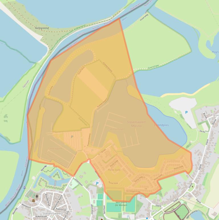 Kaart van postcodegebied 6107BG.