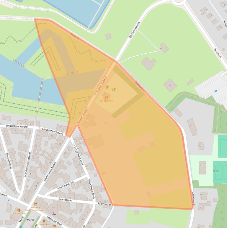 Kaart van postcodegebied 6107BH.