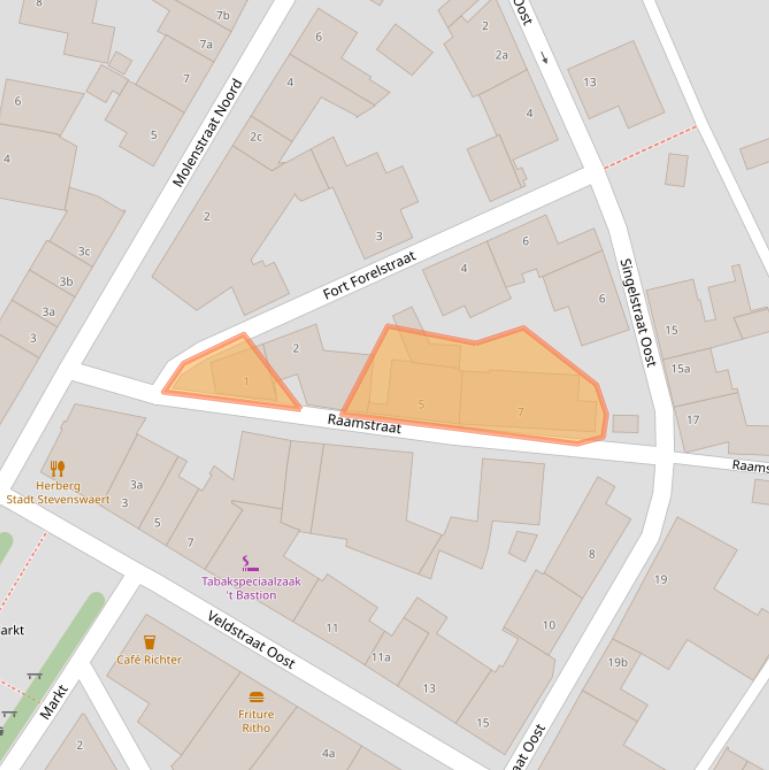 Kaart van postcodegebied 6107BN.