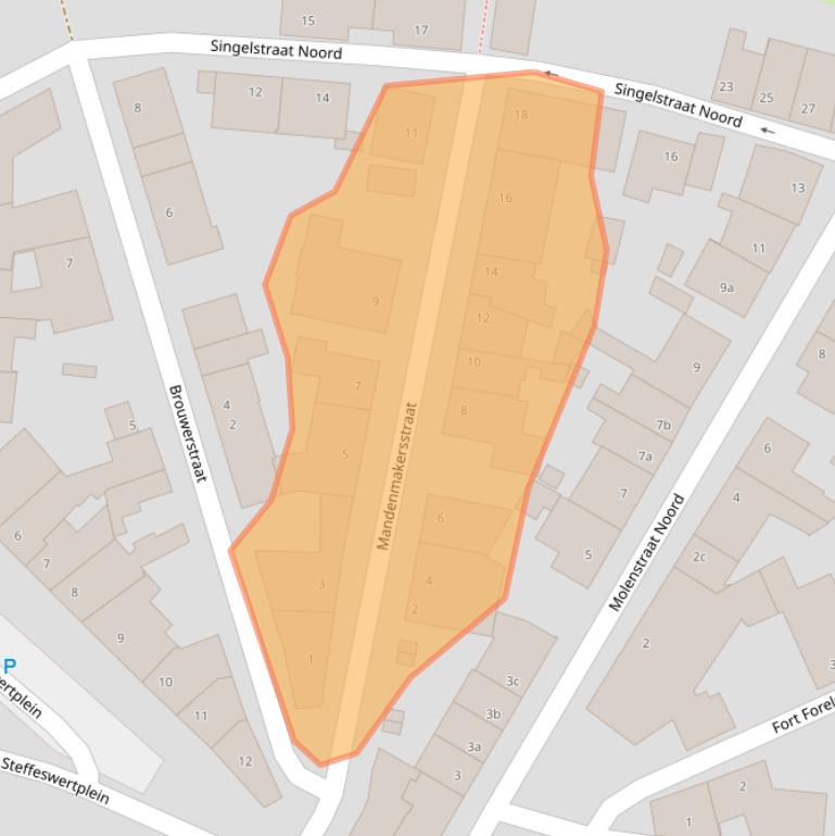 Kaart van postcodegebied 6107BR.