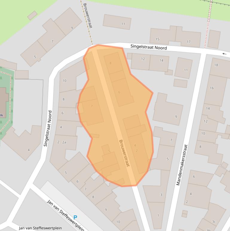 Kaart van postcodegebied 6107BS.