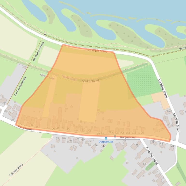 Kaart van postcodegebied 6109AD.