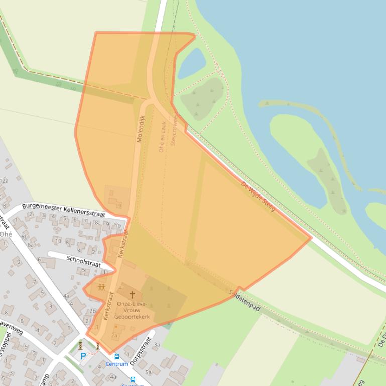 Kaart van postcodegebied 6109AM.