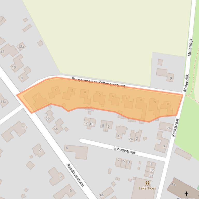 Kaart van postcodegebied 6109AN.