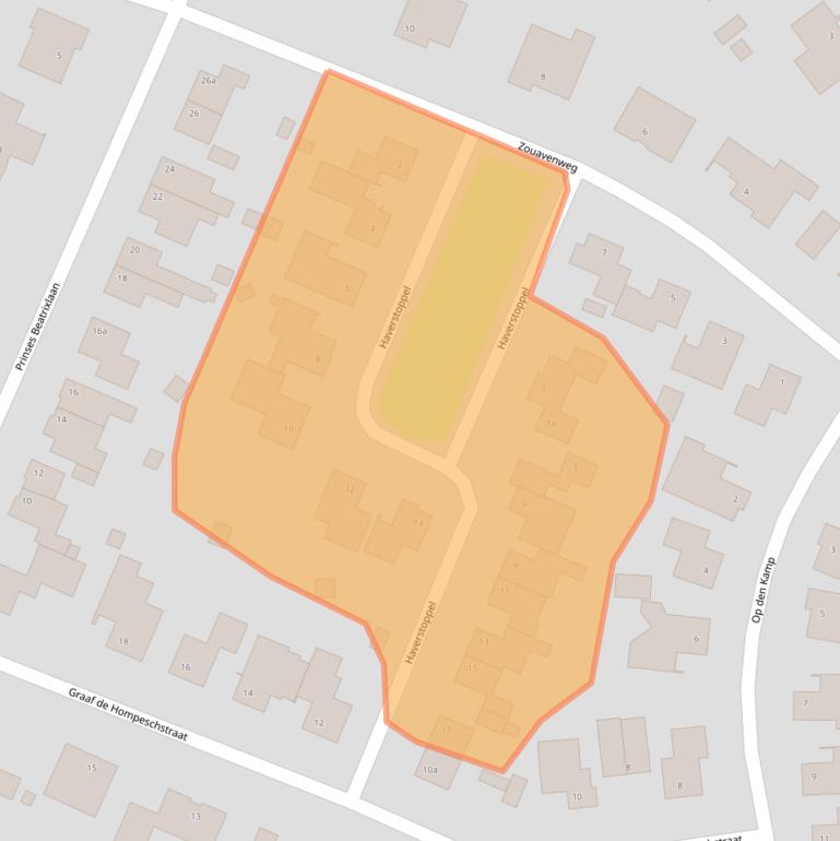 Kaart van postcodegebied 6109AS.