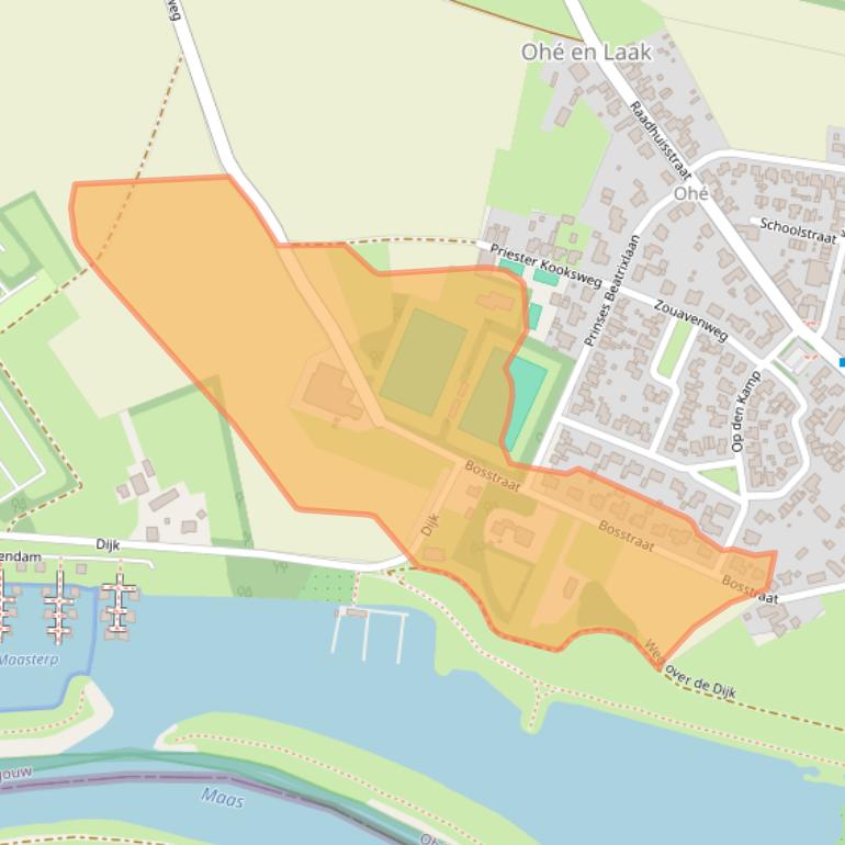 Kaart van postcodegebied 6109RA.