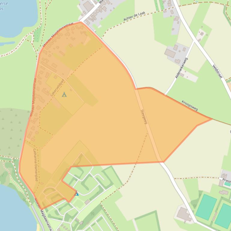 Kaart van postcodegebied 6109RC.