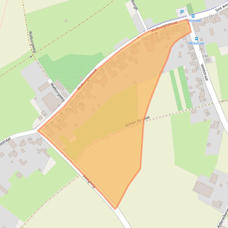 Kaart van postcodegebied 6109RE.