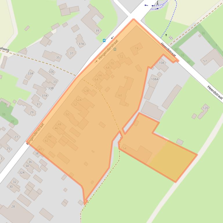 Kaart van postcodegebied 6111AD.