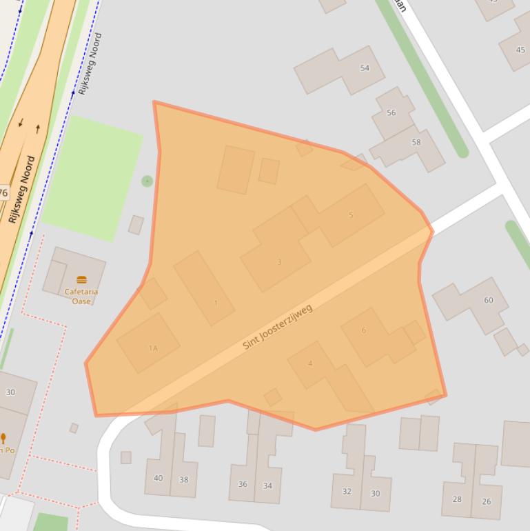 Kaart van postcodegebied 6111AL.