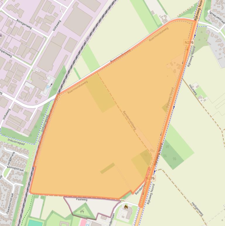 Kaart van postcodegebied 6111AN.