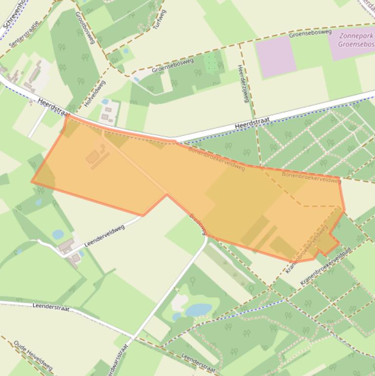 Kaart van postcodegebied 6111AZ.