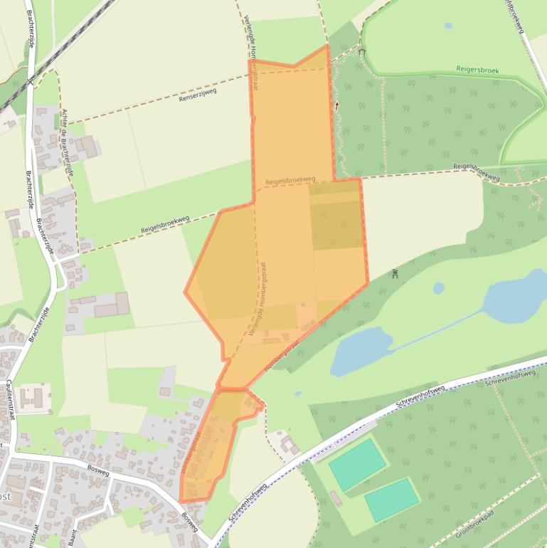 Kaart van postcodegebied 6112AG.