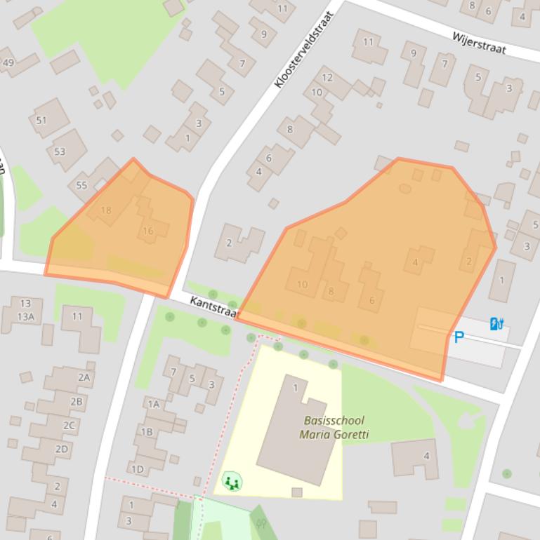 Kaart van postcodegebied 6112AJ.