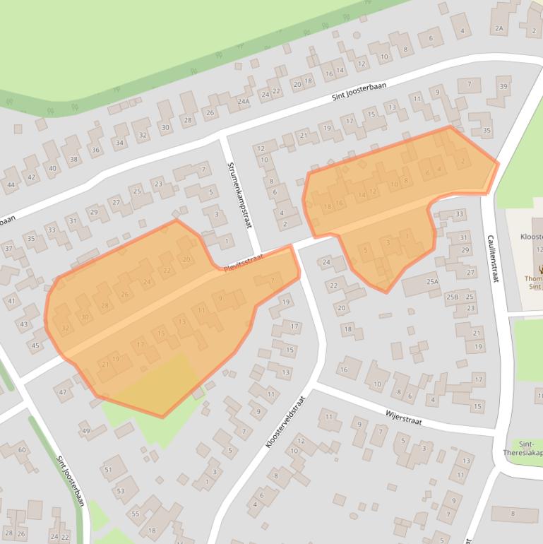 Kaart van postcodegebied 6112AR.