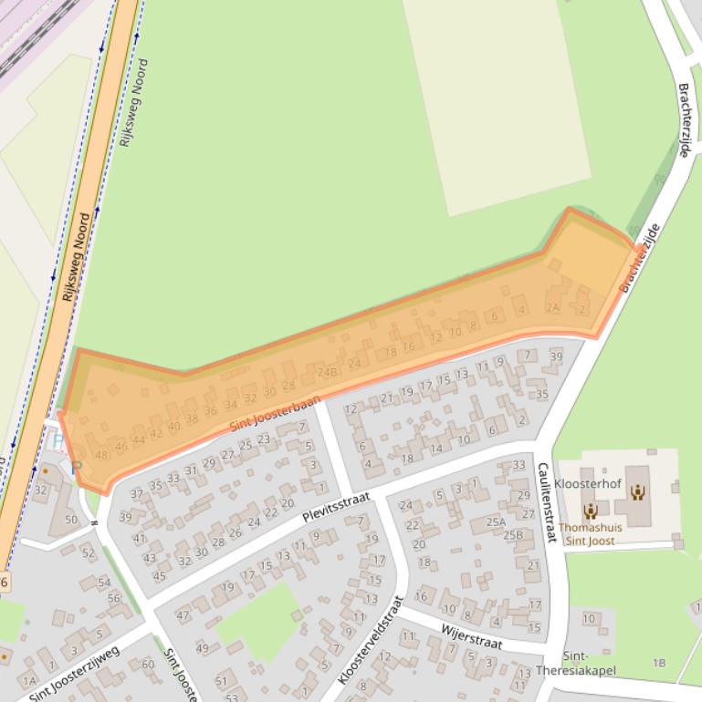 Kaart van postcodegebied 6112AV.