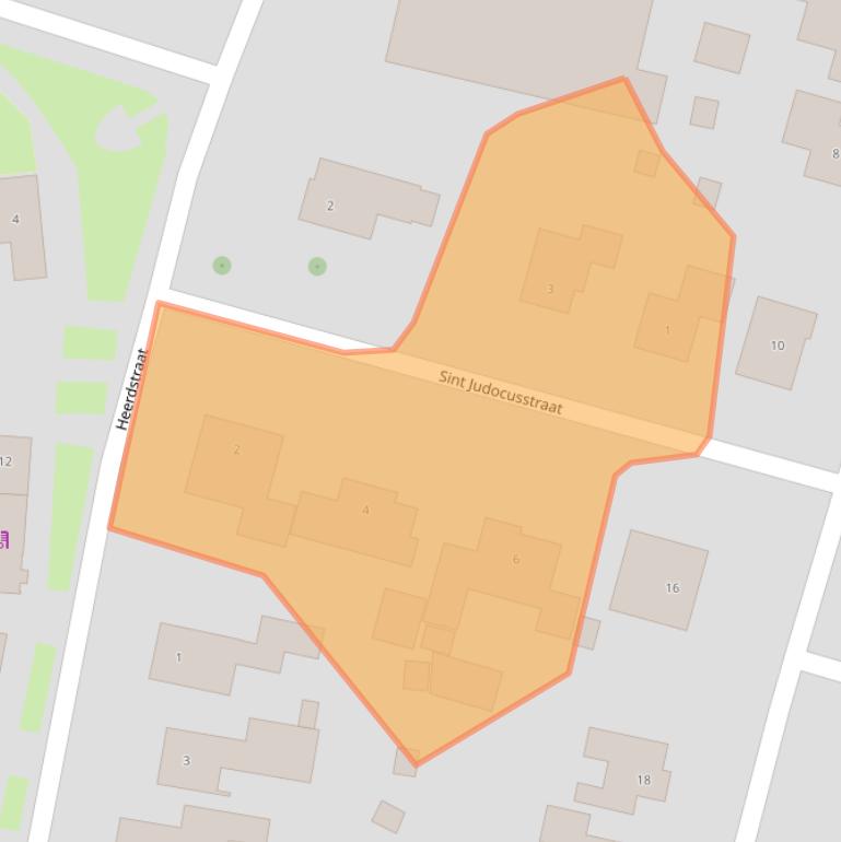 Kaart van postcodegebied 6112AZ.