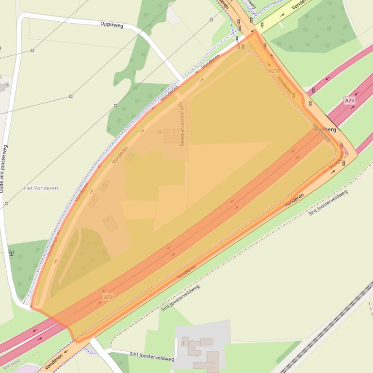 Kaart van postcodegebied 6112CB.