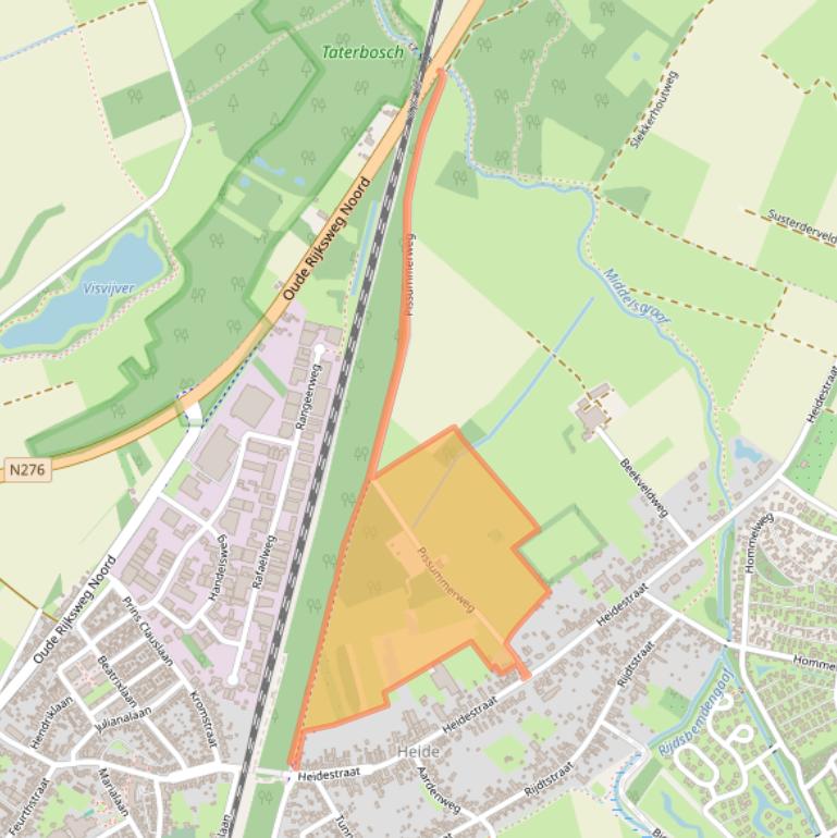 Kaart van postcodegebied 6114AH.