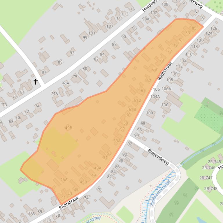 Kaart van postcodegebied 6114AK.