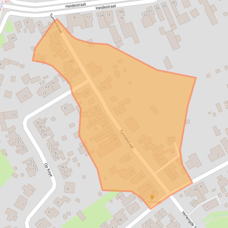 Kaart van postcodegebied 6114AS.