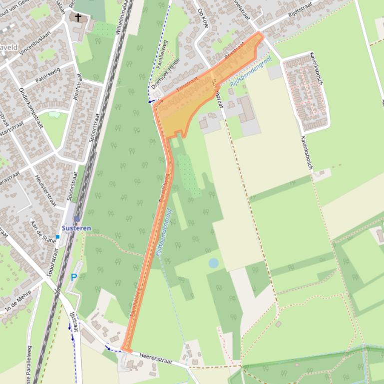 Kaart van postcodegebied 6114AV.