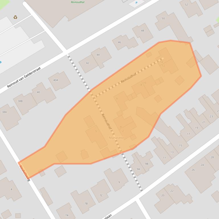 Kaart van postcodegebied 6114BA.