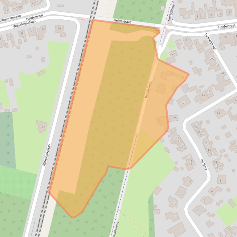 Kaart van postcodegebied 6114BD.