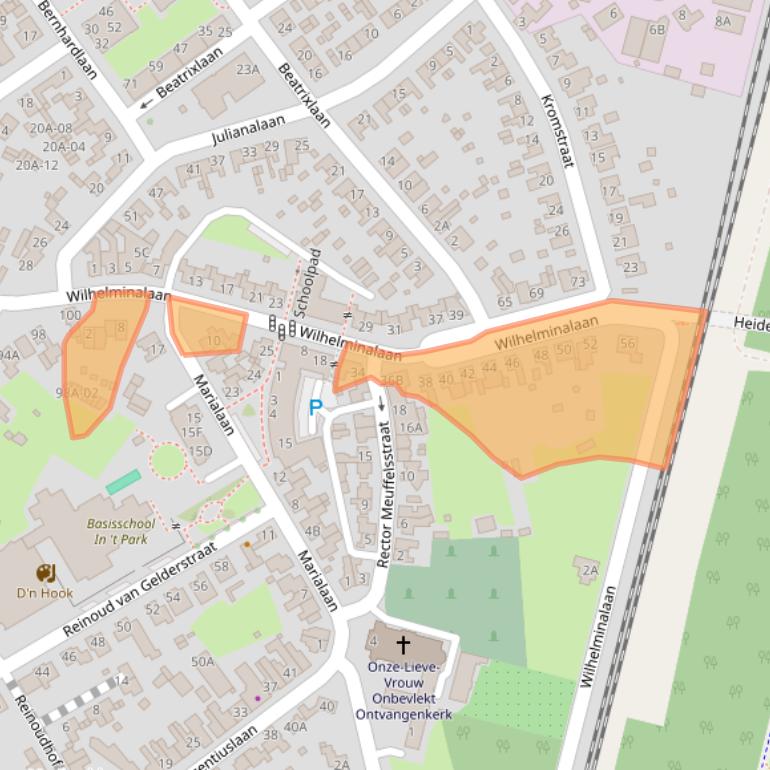 Kaart van postcodegebied 6114BH.