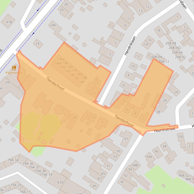 Kaart van postcodegebied 6114CM.