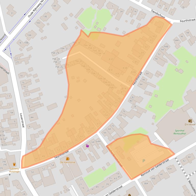 Kaart van postcodegebied 6114CT.