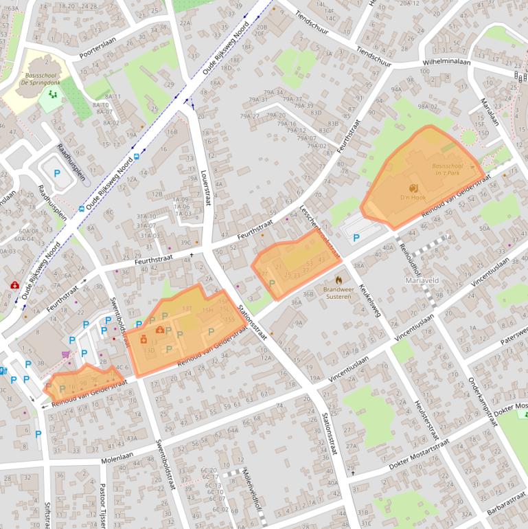 Kaart van postcodegebied 6114EA.