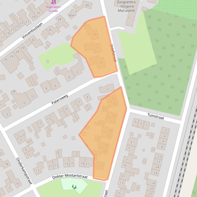 Kaart van postcodegebied 6114EH.