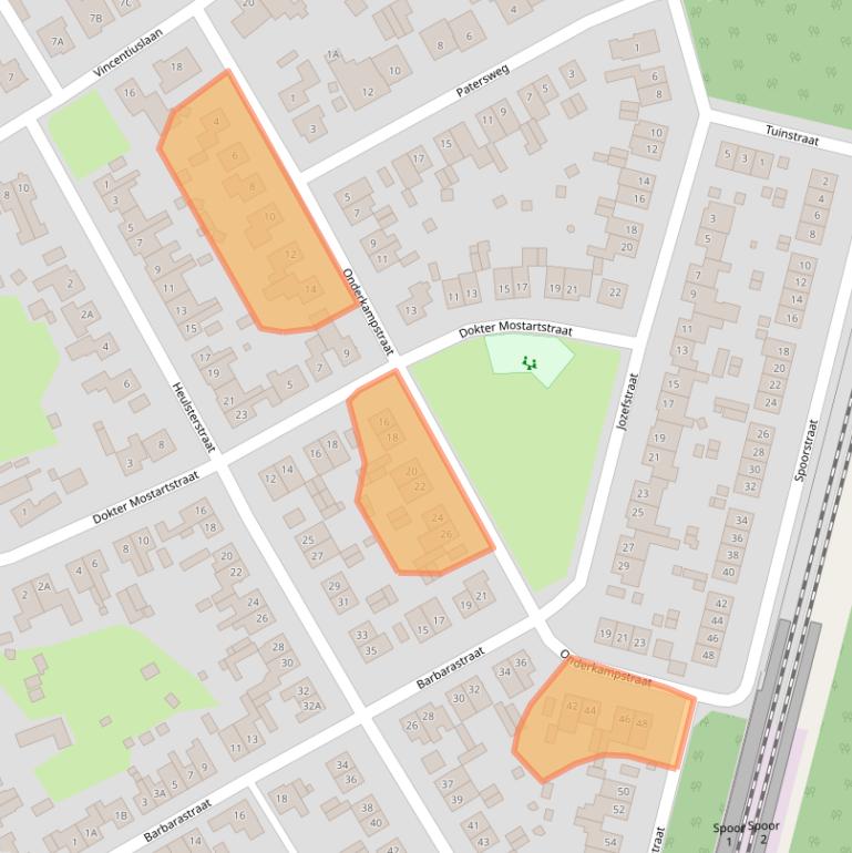 Kaart van postcodegebied 6114EP.