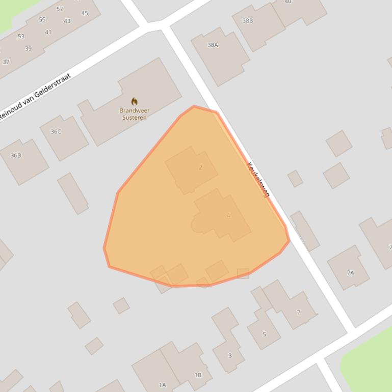 Kaart van postcodegebied 6114EZ.