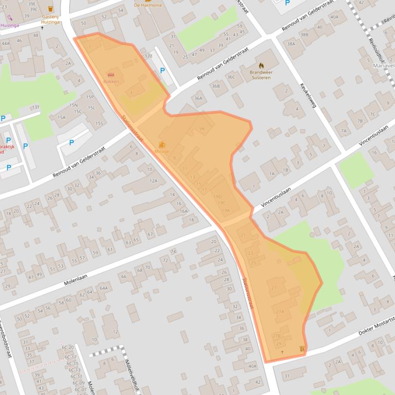 Kaart van postcodegebied 6114GA.
