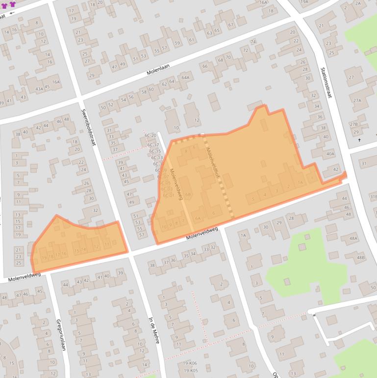 Kaart van postcodegebied 6114GG.