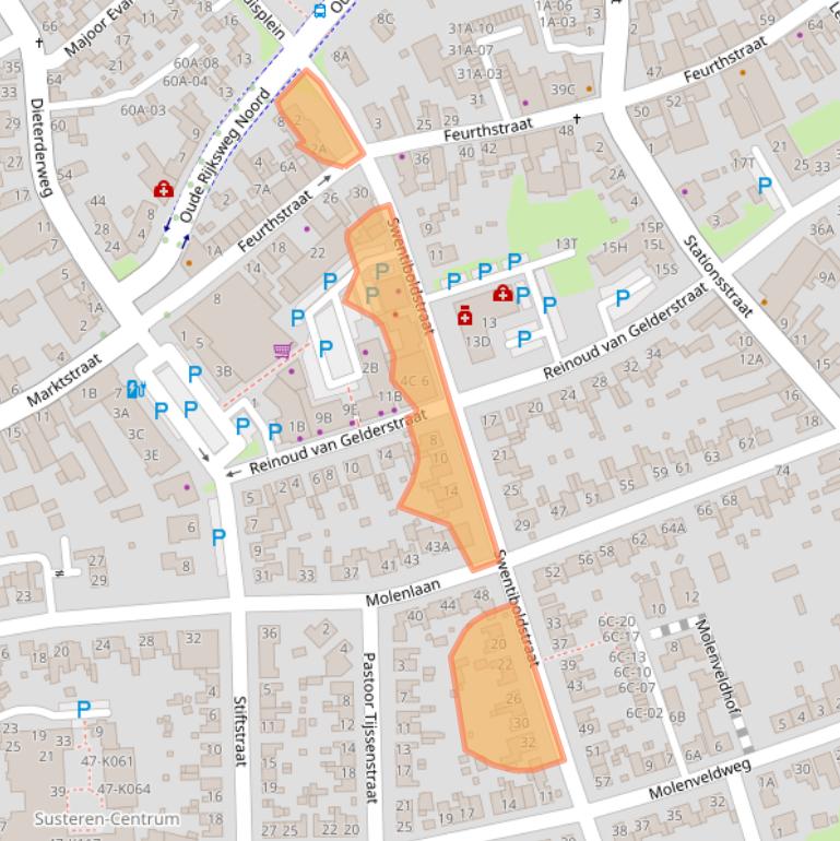 Kaart van postcodegebied 6114GK.