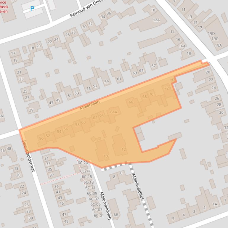 Kaart van postcodegebied 6114GR.