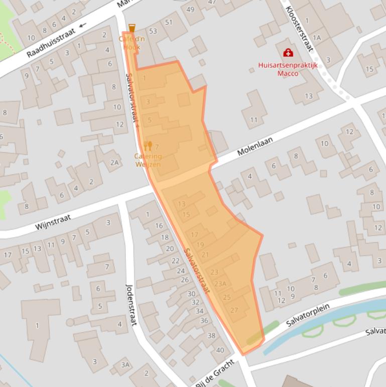 Kaart van postcodegebied 6114HH.