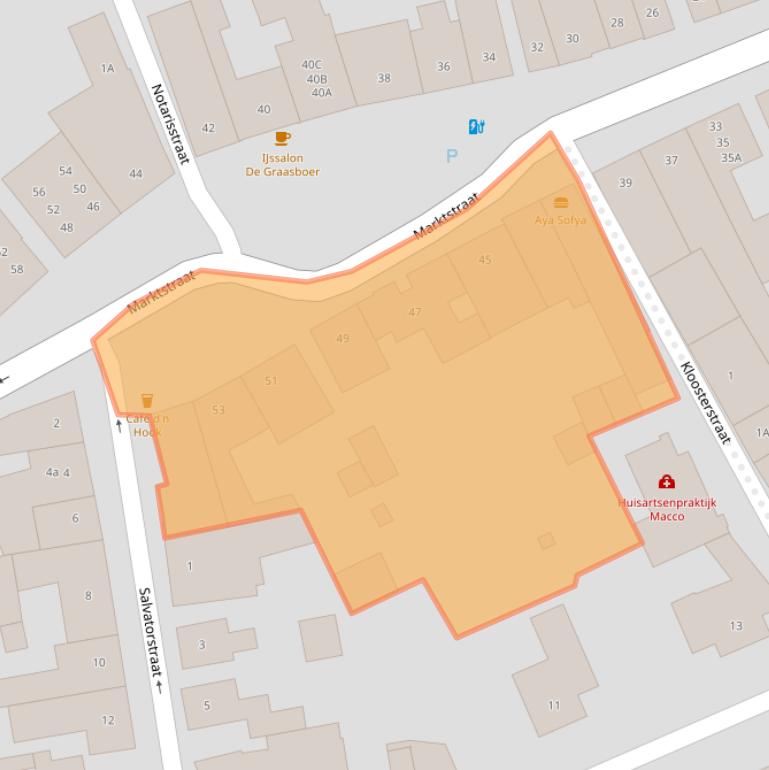 Kaart van postcodegebied 6114HR.