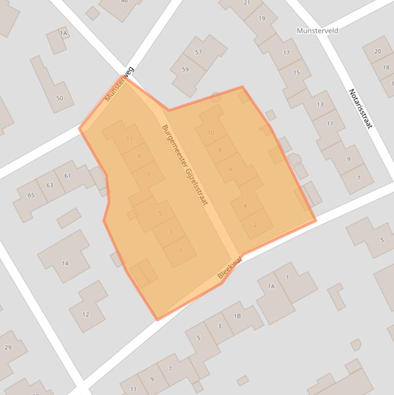 Kaart van postcodegebied 6114HZ.